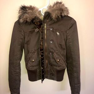 Abercrombie Kids Sherpa Bomber Jacket